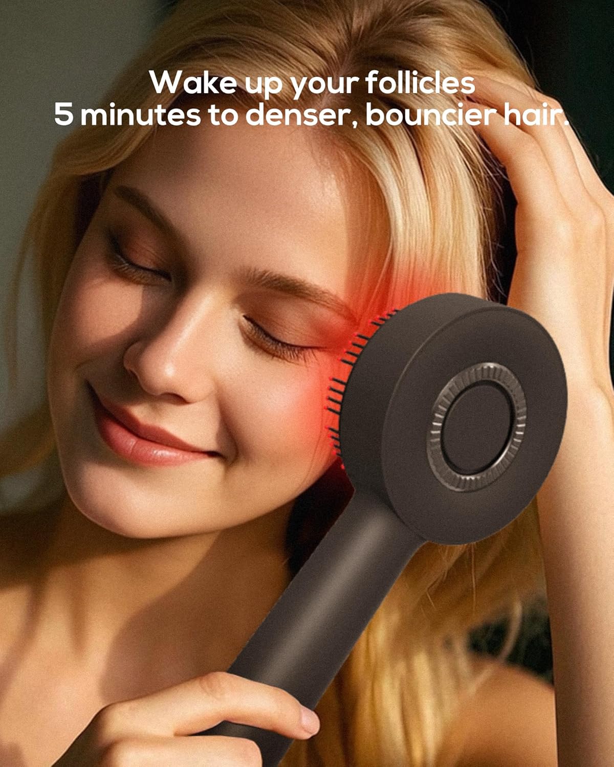 Red Light Brush for Hair Growth and Massage