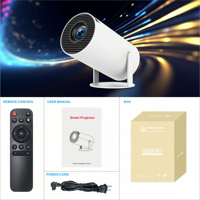 🎥✨Portable Smart Projector –4K Home Cinema & Outdoor Projector