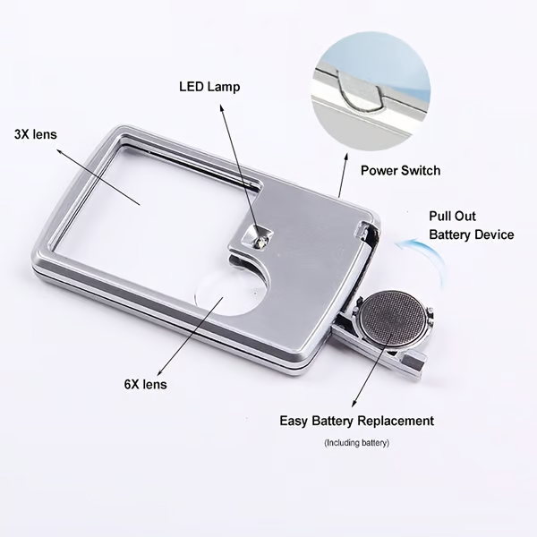 🔎Magnifying Glass Reading Tool With LED Light